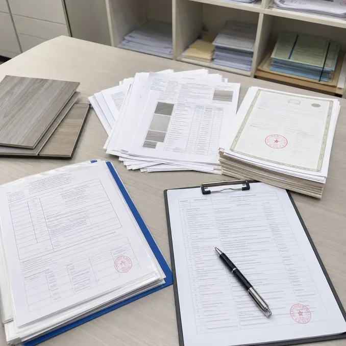 Elefloor certification documents and compliance package for SPC flooring export