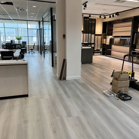 SPC flooring in commercial office and retail fit-out projects
