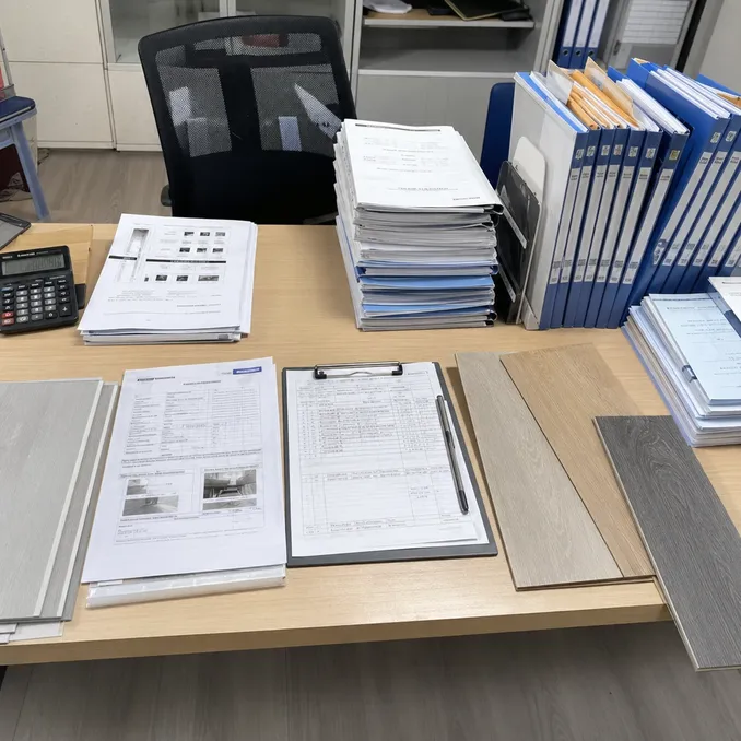 LVT flooring certification documentation and test reports