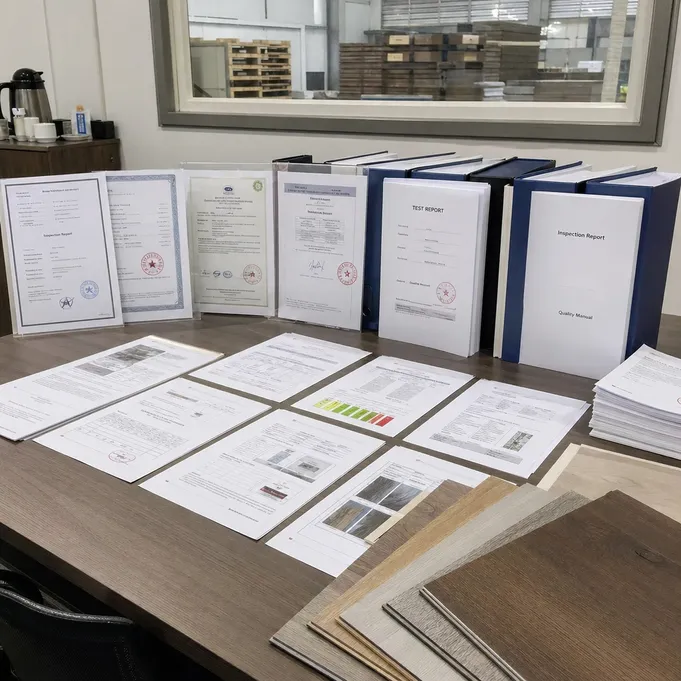 Elefloor luxury LVT certification documents and test reports