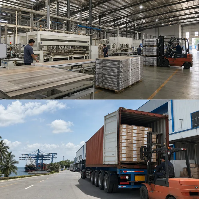 Elefloor dual-origin manufacturing facilities in Rayong and Changzhou for optimized container shipping