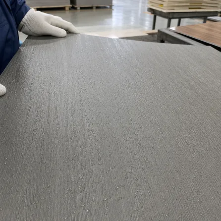 Micro-texture surface of wet-area LVT achieving R10-R11 slip resistance rating