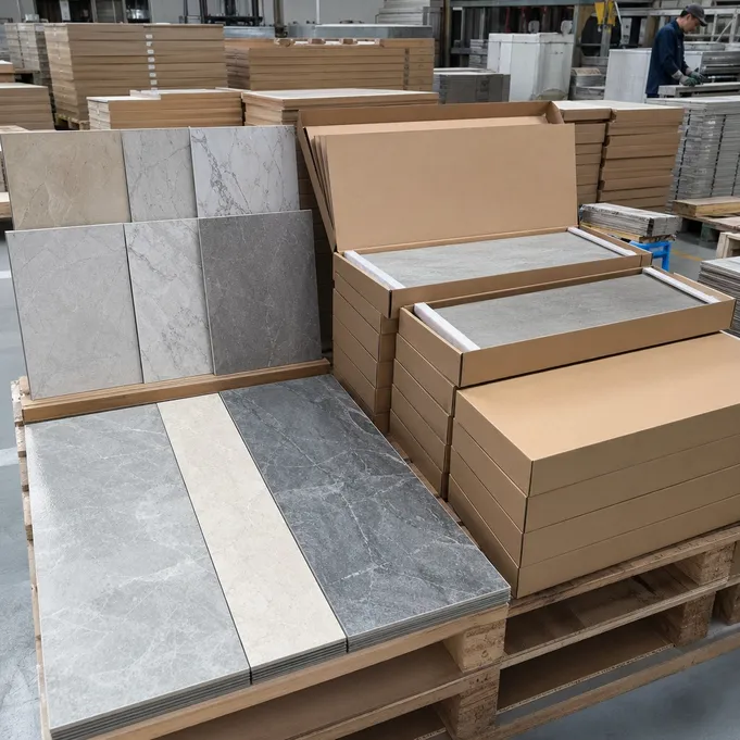 Custom décor tile-effect LVT with private label packaging for distribution partners