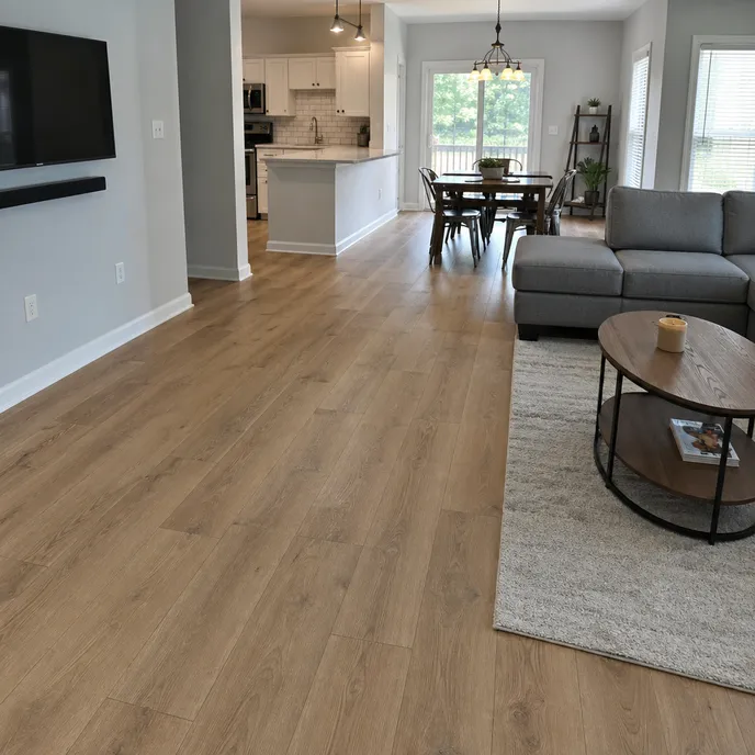 Wood-look LVT installed in residential renovation project