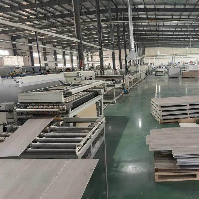 Elefloor SPC flooring production lines — OEM and ODM manufacturing facility