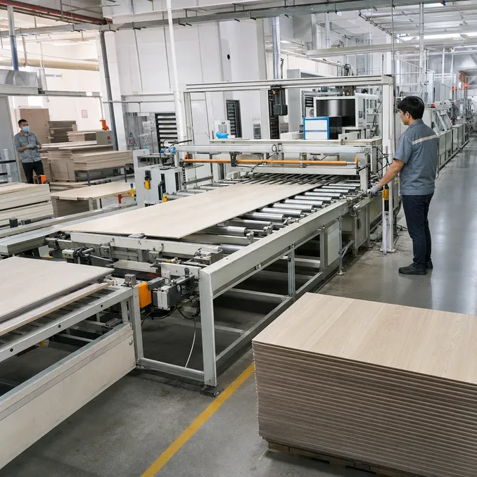 Elefloor SPC flooring production line factory tour