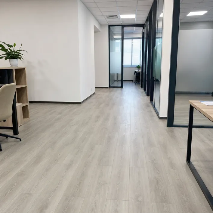 8mm SPC flooring installed in a commercial office or retail refit environment