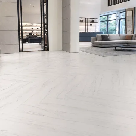 Marble SPC flooring for commercial lobbies and retail