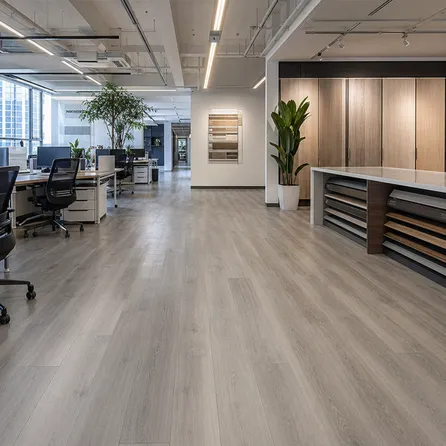 SPC flooring in commercial office and retail environment