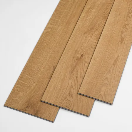 VSPC flooring — rotary-cut veneer with pronounced grain character, mid-tier wood veneer SPC