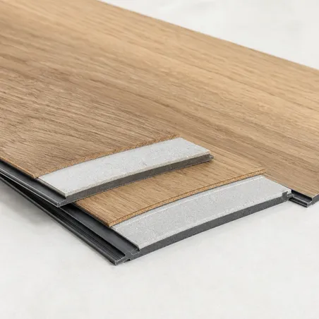 WSPC flooring — sliced hardwood veneer face on SPC rigid core, entry-level real wood veneer SPC