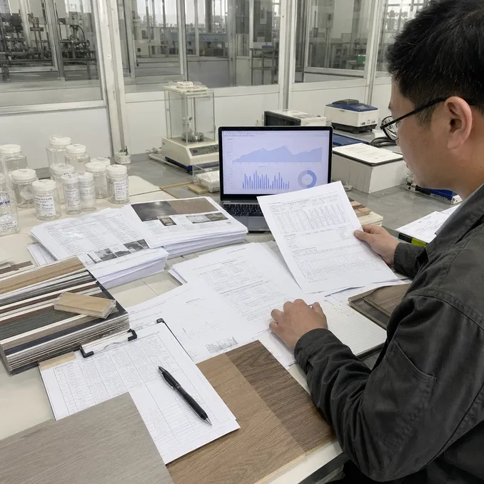 VSPC flooring certification and lab testing documentation